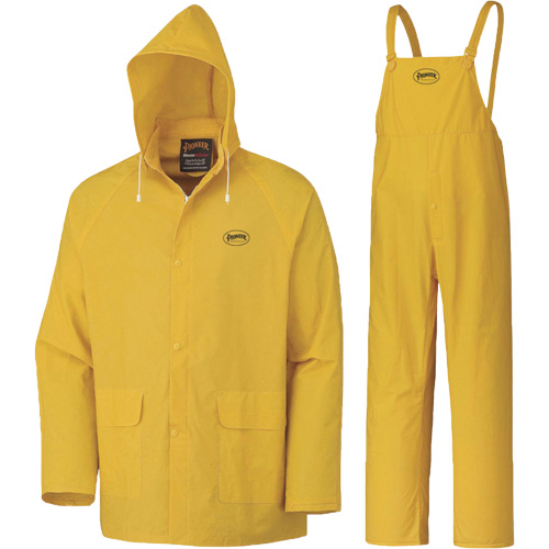 577 3-Piece Rain Suit, Polyester/PVC, Medium, Yellow - Pioneer V3010460-M