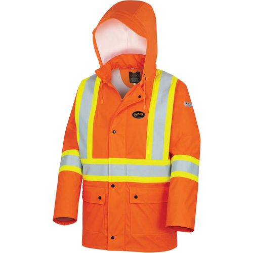 5892PKT Veste de s&eacute;curit&eacute; imperm&eacute;able &agrave; haute visibilit&eacute; ignifuge, 6T-Grand, Orange haute visibilit&eacute; - Pioneer V3520550-6XL