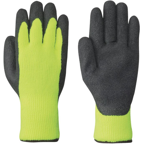 5322 Gants tricot&eacute;s sans couture haute visibilit&eacute;, Grand, Rev&ecirc;tement Lat - Pioneer V5010260-L