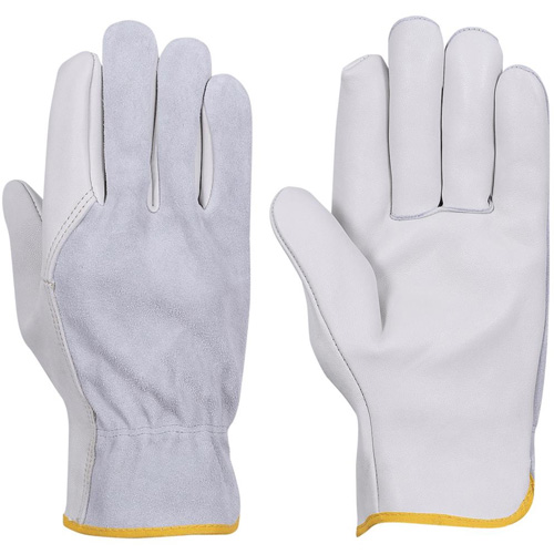 535G Beige Driver's Gloves, Medium, Grain Cowhide Palm - Pioneer V5022700-M