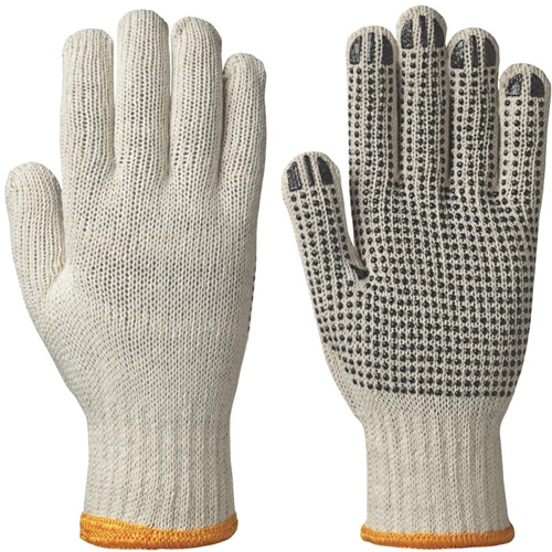 501 Knitted Dotted-Palm Gloves, Poly/Cotton, Medium - Pioneer V5060910-M