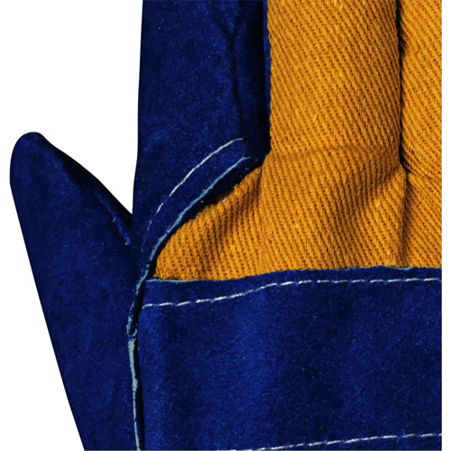 630 Blue Insulated Fitter's Gloves, One Size, Split Cowhide Palm, Boa Inner Lining - Pioneer V5081200-O/S