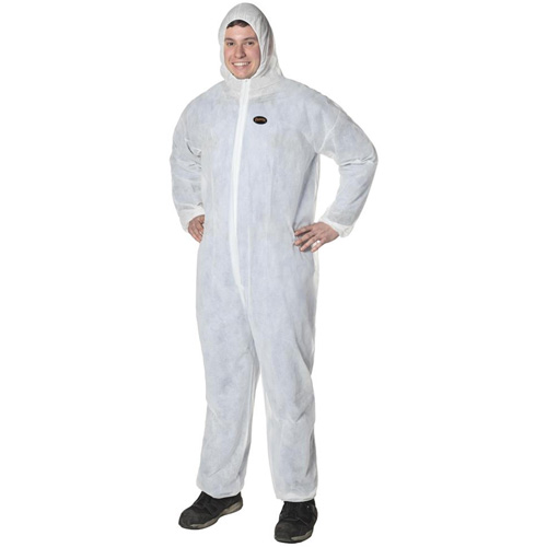 2035 Disposable Coveralls, 2X-Large, White, Polypropylene - Pioneer V7013550-2XL