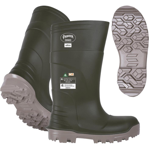 B105FUL.GR Bottes Pioneer Ultra, Polyur&eacute;thane, Embout Acier/Composite, Pointure 10, Semelle R&eacute;sistant aux perforations - Pioneer V4240140-10