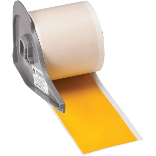 All-Weather Permanent Adhesive Label Tape, Vinyl, Yellow, 2" Width - Brady M7C-2000-595-YL