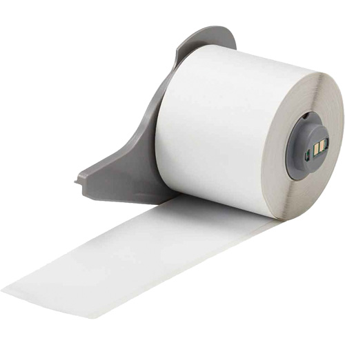 All-Weather Permanent Adhesive Label Tape, Vinyl, White, 2" Width - Brady M7C-2000-595-WT