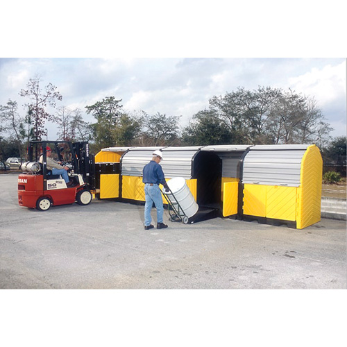 P20 Plus Ultra-Hard Top Spill Pallets&reg; with Drain, 312" L x 79" W x 62" H, 9000 lbs. Load Capacity - Ultratech 9657