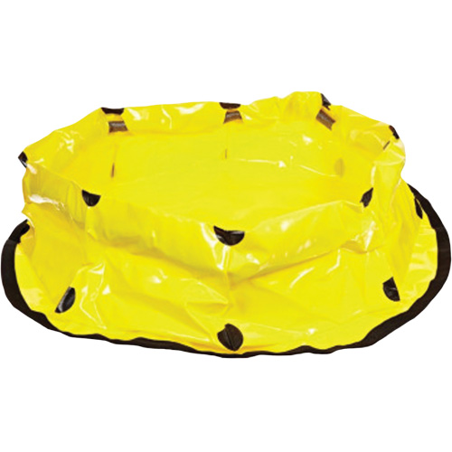 Piscine pour le confinement des d&eacute;versements UltraTech Ultra-Pop Up, 53" dia., 66 gal. US Capacit&eacute; - Ultratech 8068-YEL