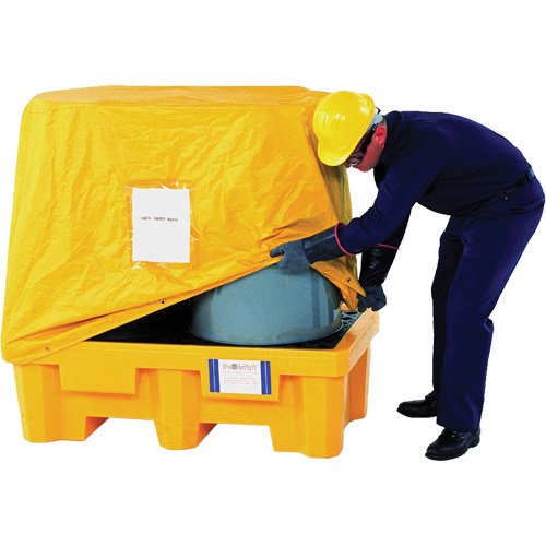 2-Drum Ultra-Spill Pallet&reg;, 66 US gal. Spill Capacity, 53" x 29" x 16.5" - Ultratech 1010