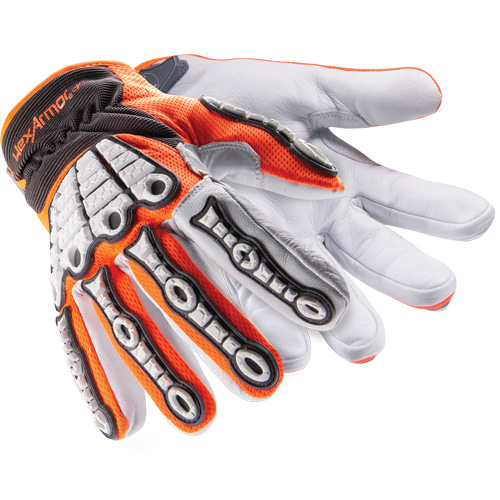 Gants r&eacute;sistants aux chocs Chrome SLT Oasis 4073, 12/3T-Grand, Paume en Ch&egrave;vre, Poignet Boucle et crochet - Hexarmor 4073-XXXL (12)