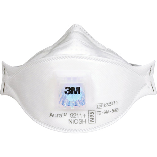 Respirateur &agrave; particules Aura 9211+, N95, Certifi&eacute; NIOSH - 3M 7100303148