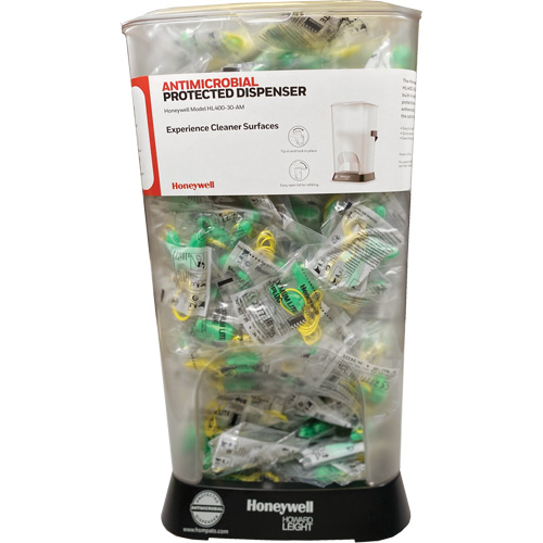 Distributeur de bouchons doreille filaires HL400 AM avec boîte de bouchons doreille LPF-30 - PIP Global Safety HL400-LPF-30-AM