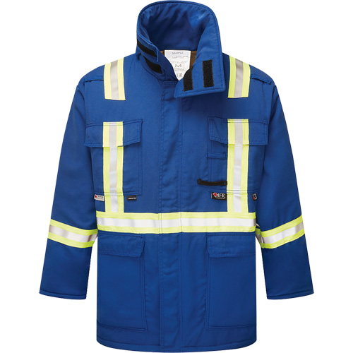 Parka isol&eacute;, antistatique et ignifuge  6,5 oz Westex DH, Petit, Bleu royal - IFR Workwear DHSB215-S