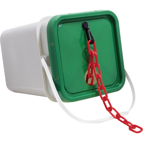 Plastic Safety Chain, Red, 2" Link, 160' Length - Mr. Chain 50005-P