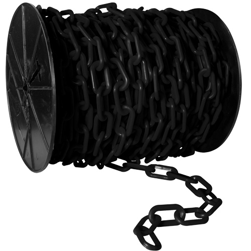 Heavy-Duty Plastic Safety Chain, White, 2" Link, 100' Length - Mr. Chain 51101