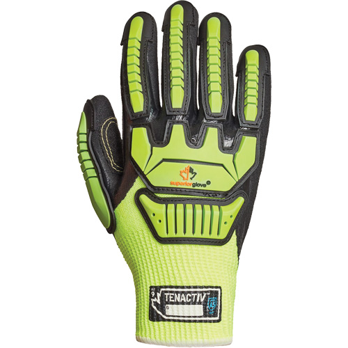 High-Visibility Cut-Resistant Gloves, 7/Small, 10 Gauge, Nitrile Coated, ASTM ANSI Level A5 - Superior Glove Works Ltd. SHVPNFBVB-7