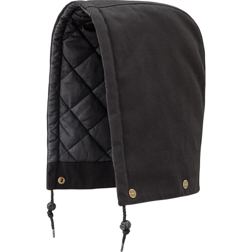 538BK Capuchon pour parka, blouson aviateur ou combinaison de s&eacute;curit&eacute; matelass&eacute;e, Noir, Coton - Pioneer V2060270-O/S