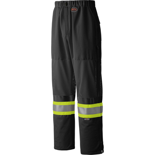 6003BKP Pantalon de s&eacute;curit&eacute; routi&egrave;re, Polyester, Petit, Noir - Pioneer V1070370-S