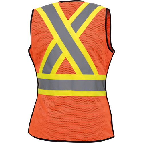 486 Veste de s&eacute;curit&eacute; d&eacute;tachable haute visibilit&eacute;, Orange haute visibilit&eacute;, Moyen, Polyester - Pioneer V1023650-M