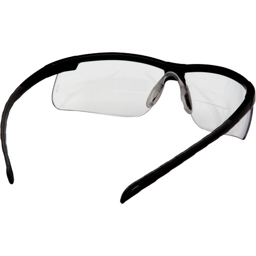 Lunettes de lecture H2MAX avec monture noire, Antibu&eacute;e, Transparent, Dioptrie 2,0 - Pyramex SB8610R20TM