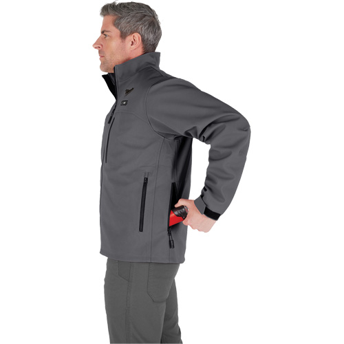 M12 Heated Toughshell Jacket (Jacket Only), Men's, Large, Grey - Milwaukee M100G-20L