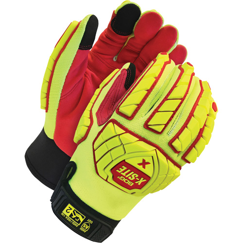 Gants de performance pour m&eacute;caniciens antichocs en microfibre, T-petit, ASTM ANSI niveau A5 - Bob Dale Gloves 20-1-10623-XS