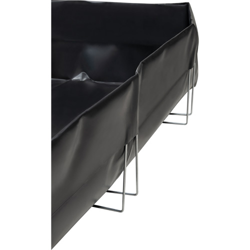 Wire Bracket Berm, 479 US gal. Capacity, 8' W x 14' L x 12" H, L-Bracket - Zenith Safety Products 