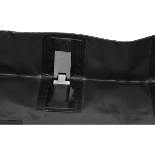 Collapsible Berm, 134 US gal. Capacity, 6' W x 6' L x 6" H, Snap-Up Bracket - Zenith Safety Products 