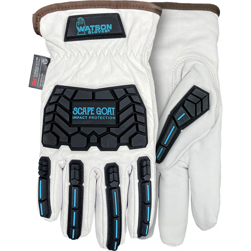 Gants antichocs isol&eacute;s Scape Goat, 3T-Grand, Paume en Ch&egrave;vre, Poignet &agrave; enfiler - Watson Gloves 9545TPR-XXXL