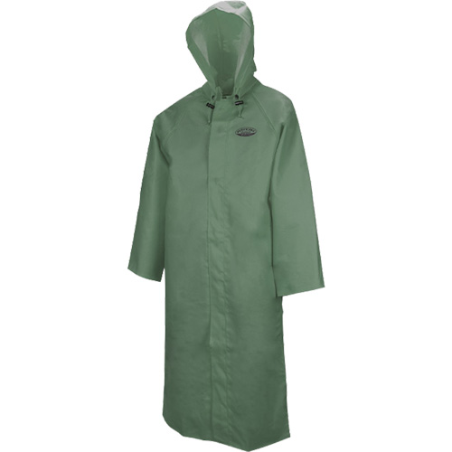 851 Hurricane Long Coat with Detachable Hood, Medium, Green - WASIP LTD. R814G30