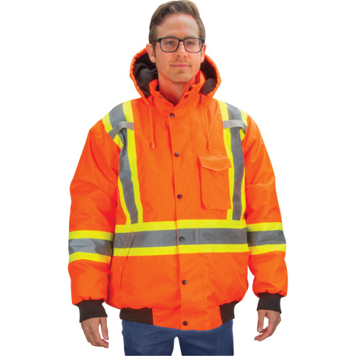 Waterproof 7-in-1 Winter Parka, High Visibility Orange, Large - Zenith Safety Products 