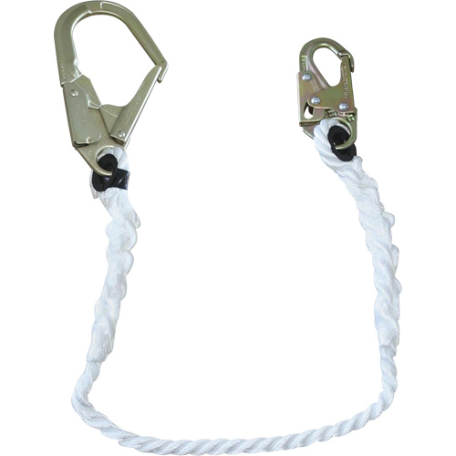 LAN-1242-4 Longe &agrave; corde de retenue 5/8", 1 branches, 4', Classe CSA A - Peakworks V8151204