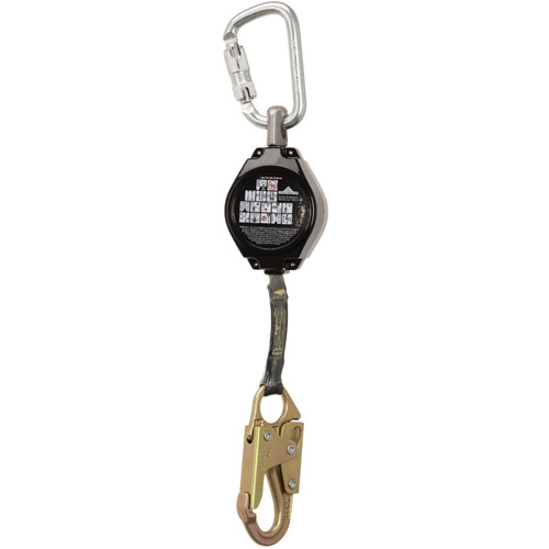 SRL-76105-6AR Arc Flash Self-Retracting Lifeline, 6', Dyneema&reg;, Swivel - Peakworks V845682006AR