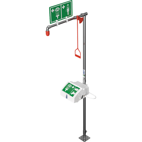 Combination Shower with Closed ABS Bowl & Bottom Inlet, Pedestal - Hughes 18GS45G