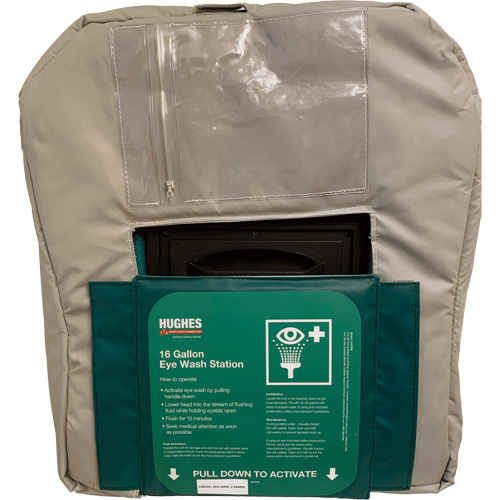 Insulated Jacket for 16-Gallon Gravity Fed Eyewash - Hughes 16GFEW-BLKT