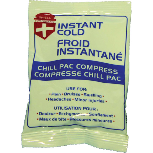 Instant Chill Pac Compress, Cold, Single Use, 4" x 6" - Dentec 80-2421-0