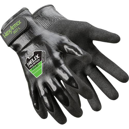 Helix&reg; 3027 Gloves, 12/3X-Large, 21 Gauge, Nitrile Coated, ASTM ANSI Level A7 - Hexarmor 3027-XXXL (12)