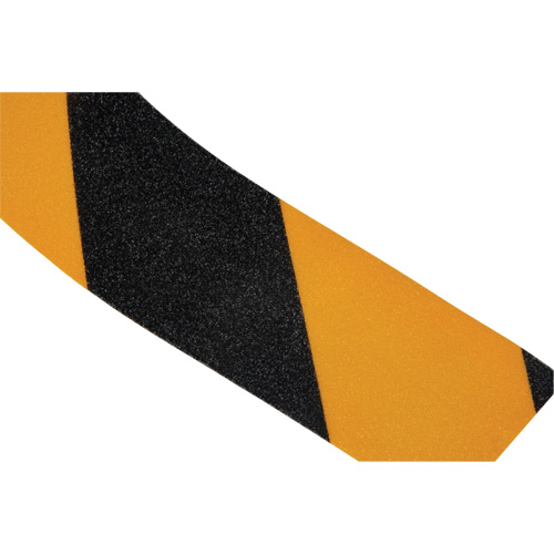 Ruban antid&eacute;rapant, 2" x 60', Noir & jaune - Produits de sécurité Zenith 