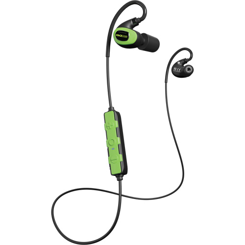 &eacute;couteurs Bluetooth 3.0 Pro vert s&eacute;curit&eacute; pour &eacute;coute seulement - ISOtunes IT-28B