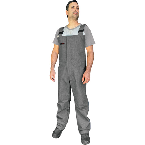 CoreMAX FR Bib Overall, X-Large, Grey - Dival Safety CMFRBOXL