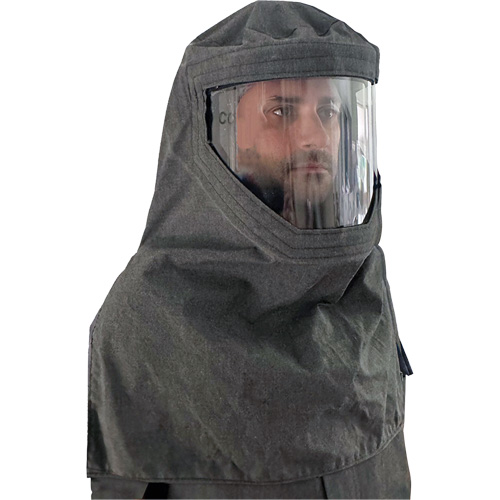CoreMAX FR Chemical Splash Hood, Grey - Dival Safety CMFRCH