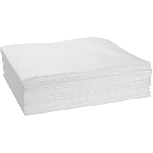 Bonded Sorbent Pad, Oil Only, 15" x 19", 10 gal. Absorbancy - Zenith Safety Products 