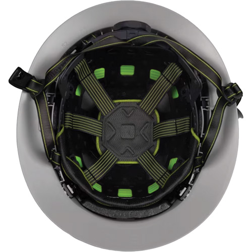 Fibre Metal Climbing Style Helmet with Full Brim, Meets CSA Type 2, Ratchet Suspension, Non-Vented - PIP Global Safety CSH12071