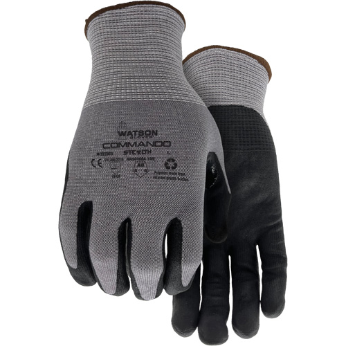 Gants r&eacute;sistant &agrave; la coupe 338 Commando, T-Grand, Calibre 18, Rev&ecirc;tement Mousse de nitrile, ASTM ANSI niveau A8/EN 388 niveau F - Watson Gloves 338-X