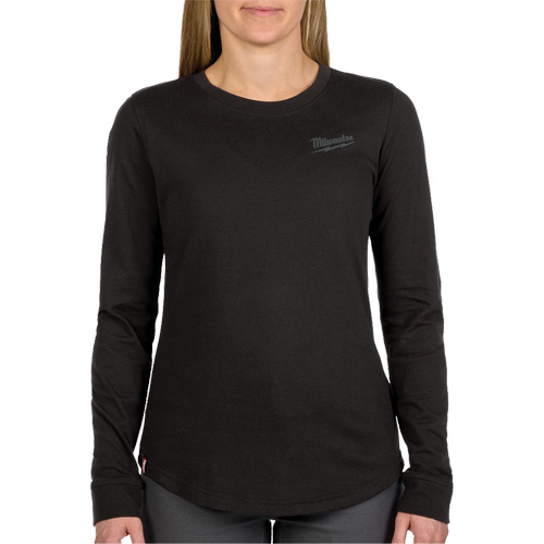 T-shirt hybride &agrave; manches longues FREEFLEX, Femmes, Grand, Noir - Milwaukee F552B-L