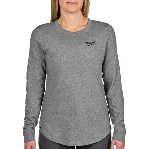 FREEFLEX Long-Sleeve Hybrid T-Shirt, Women's, Small, Grey - Milwaukee F552G-S