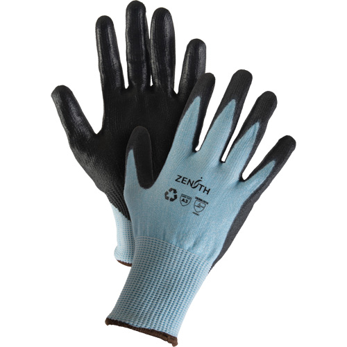 Gants &eacute;lastiques &eacute;cologiques r&eacute;sistants &agrave; la coupe, 9, Calibre 13, Rev&ecirc;tement Polyur&eacute;thane, ASTM ANSI niveau A3 - Produits de sécurité Zenith 