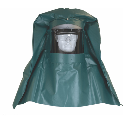 Cagoule anti-&eacute;claboussures chimiques et casquette rigide avec visi&egrave;re r&eacute;sistante aux produits chimiques - Oberon CS8AFC