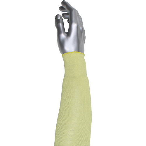 Kut Gard&reg; Single-Ply Cut-Resistant Sleeve, Aramid/ATA&reg;, 10", ASTM ANSI Level A4, Yellow - PIP Global Safety 10-AGS-10
