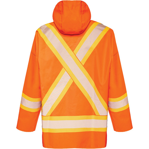 R804 Hurricane Rain Jacket, 4X-Large, High Visibility Orange - WASIP LTD. R804O81